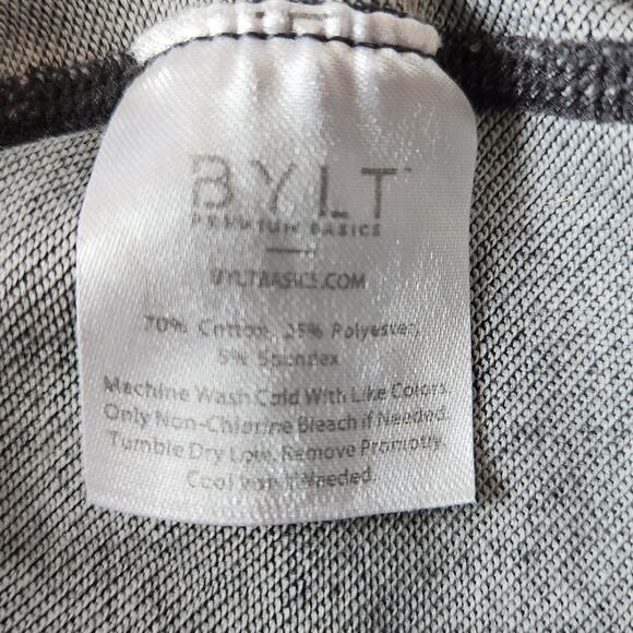 BYLT Drop Cloth Lux Short Sleeve T-shirt Gray size Large - Picture 7 of 9